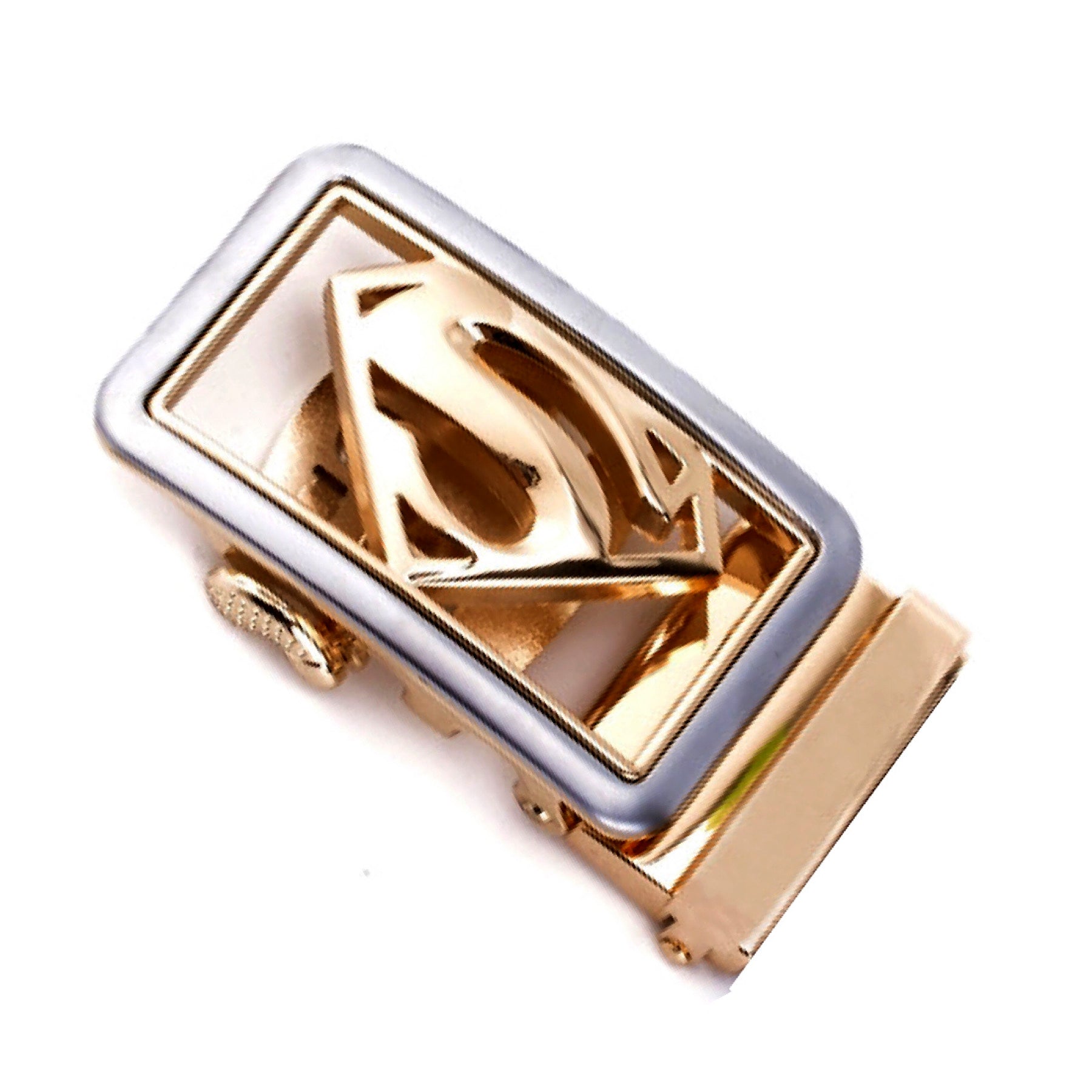 QHA Mens Automatic Sliding Belt Buckle Replacement for Ratchet Leather Belt A64