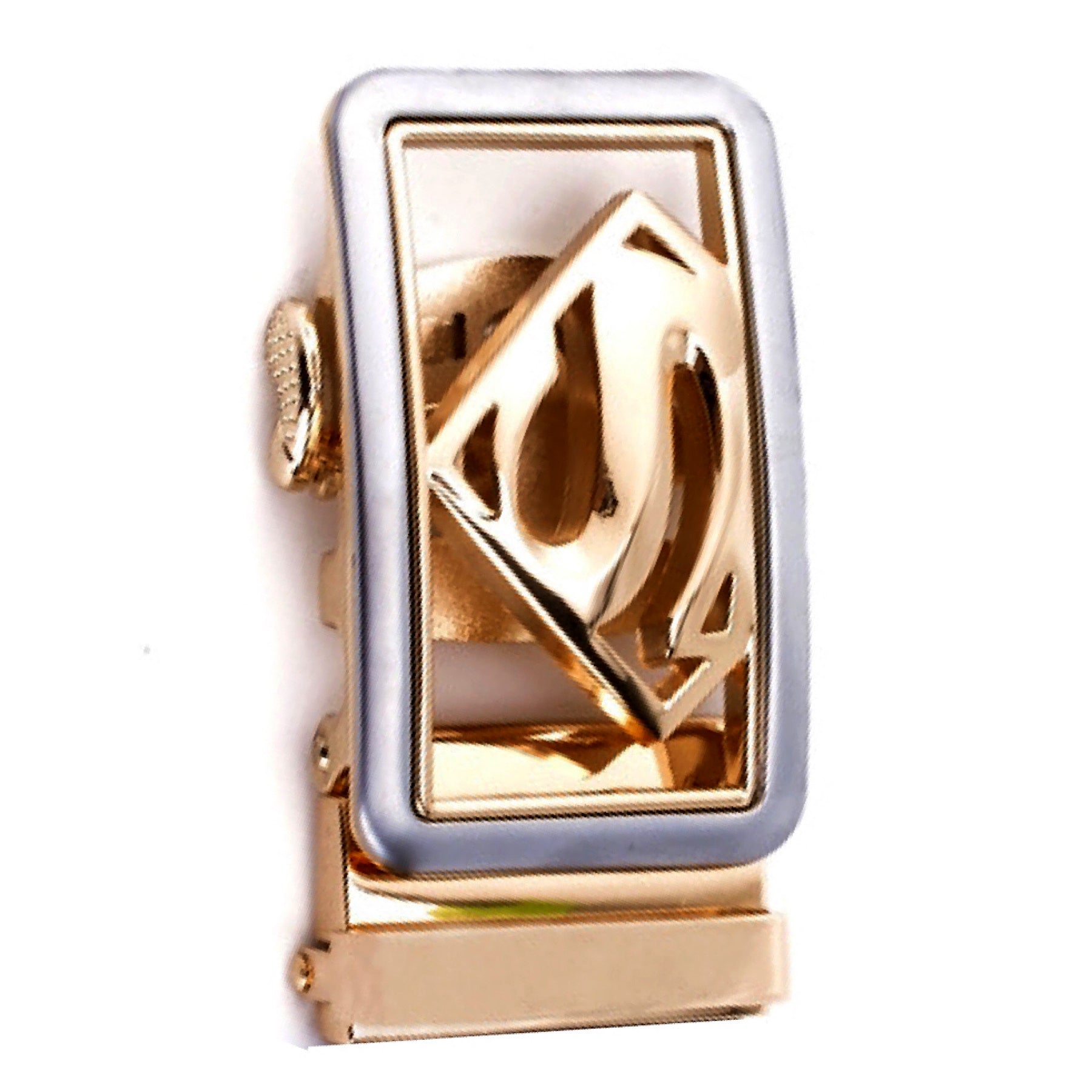 QHA Mens Automatic Sliding Belt Buckle Replacement for Ratchet Leather Belt A64