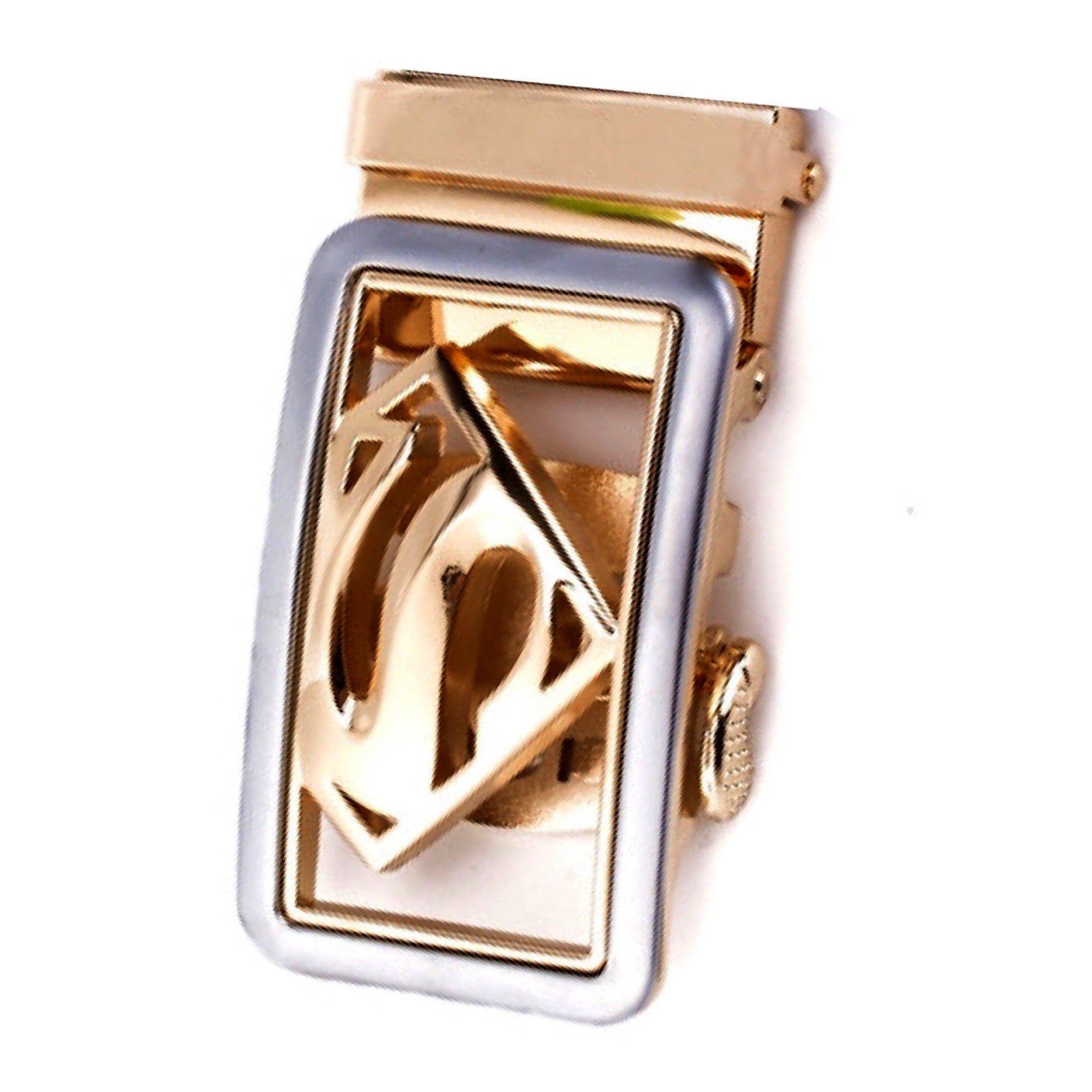 QHA Mens Automatic Sliding Belt Buckle Replacement for Ratchet Leather Belt A64