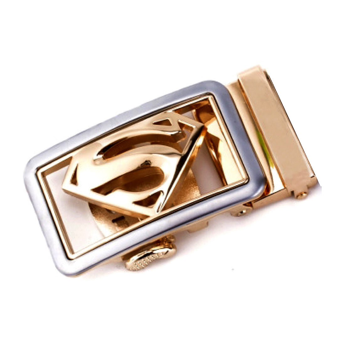 QHA Mens Automatic Sliding Belt Buckle Replacement for Ratchet Leather Belt A64