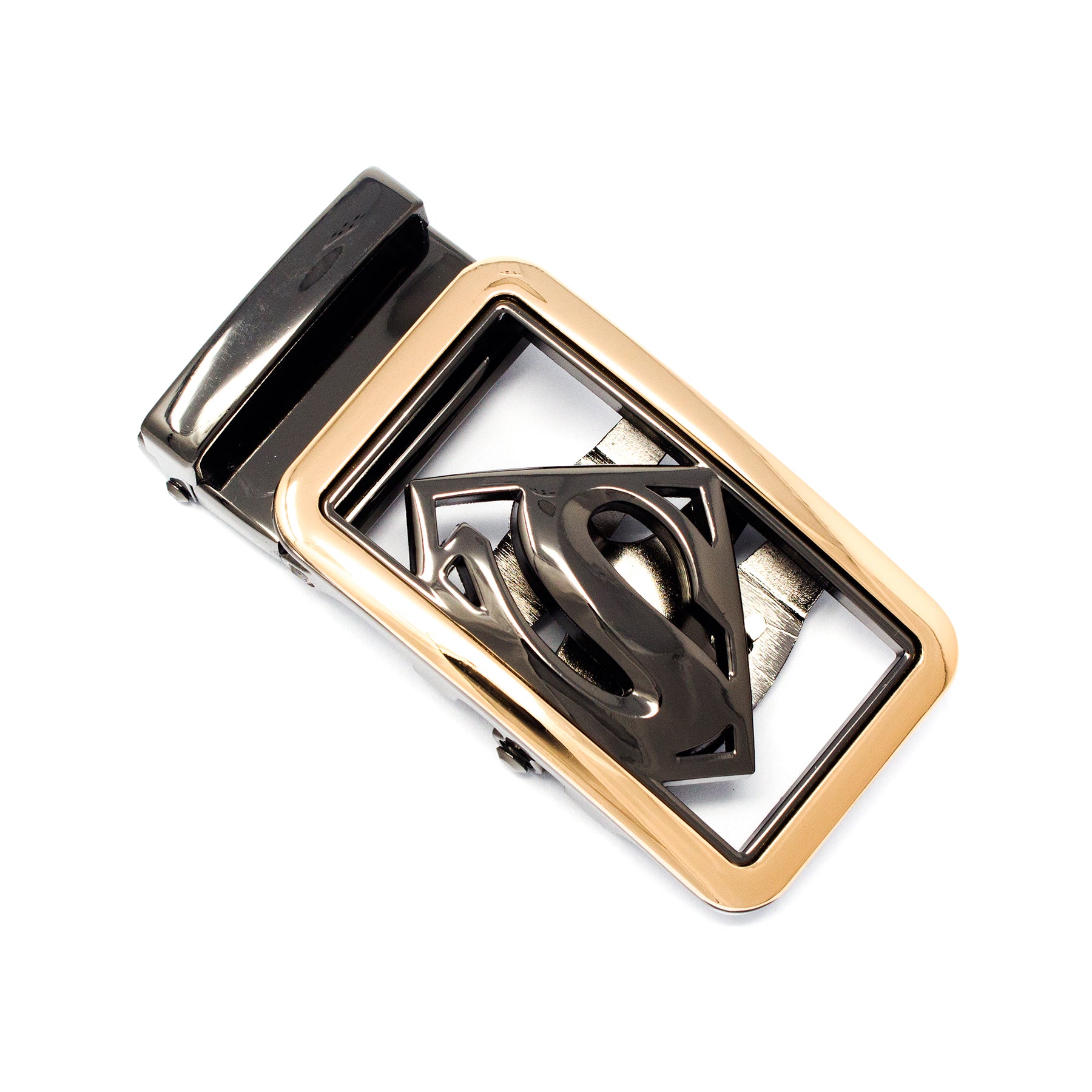 QHA Mens Automatic Sliding Belt Buckle Replacement for Ratchet Leather Belt A66