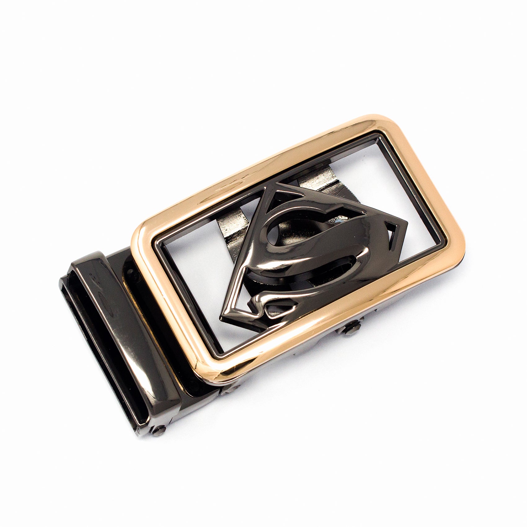 QHA Mens Automatic Sliding Belt Buckle Replacement for Ratchet Leather Belt A66