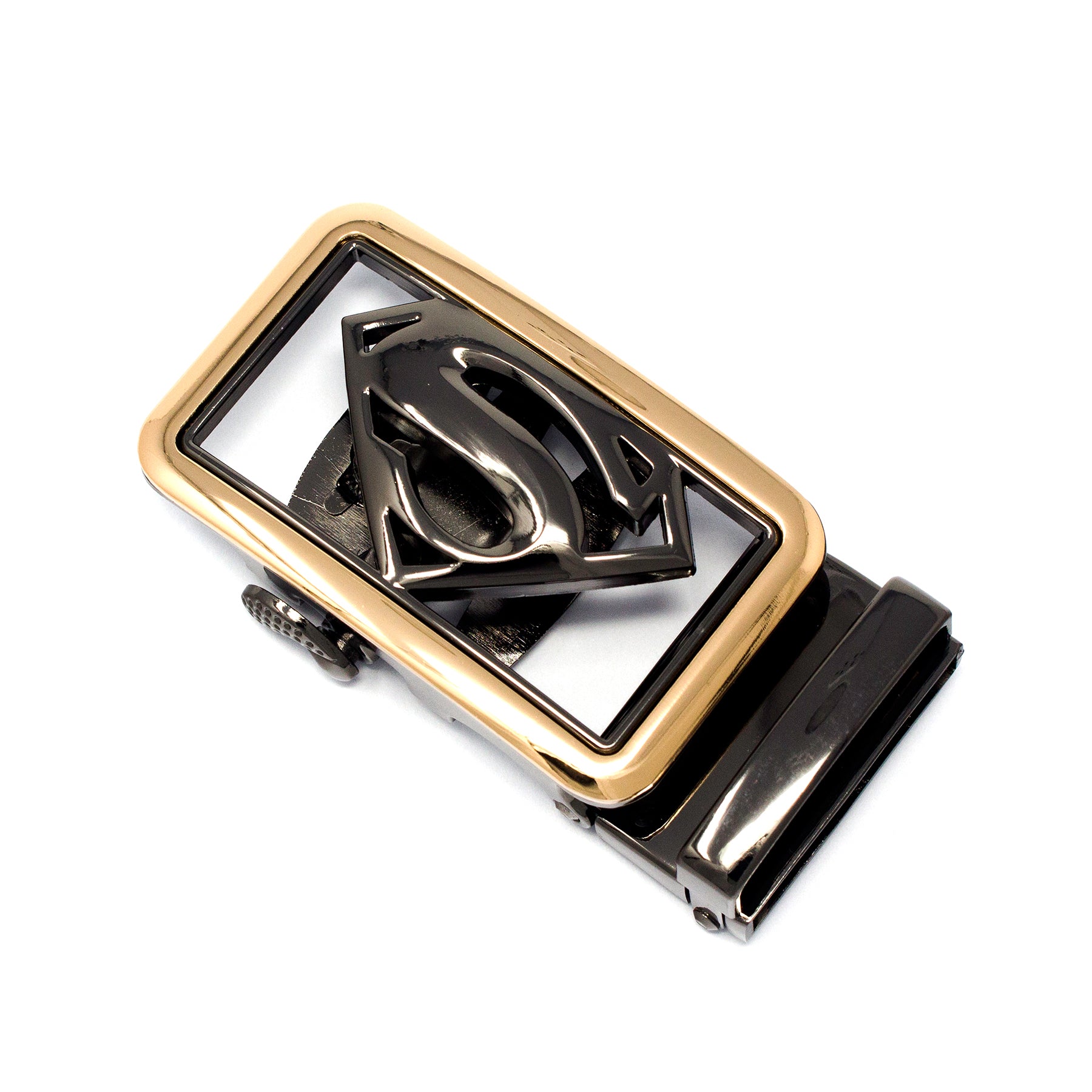 QHA Mens Automatic Sliding Belt Buckle Replacement for Ratchet Leather Belt A66