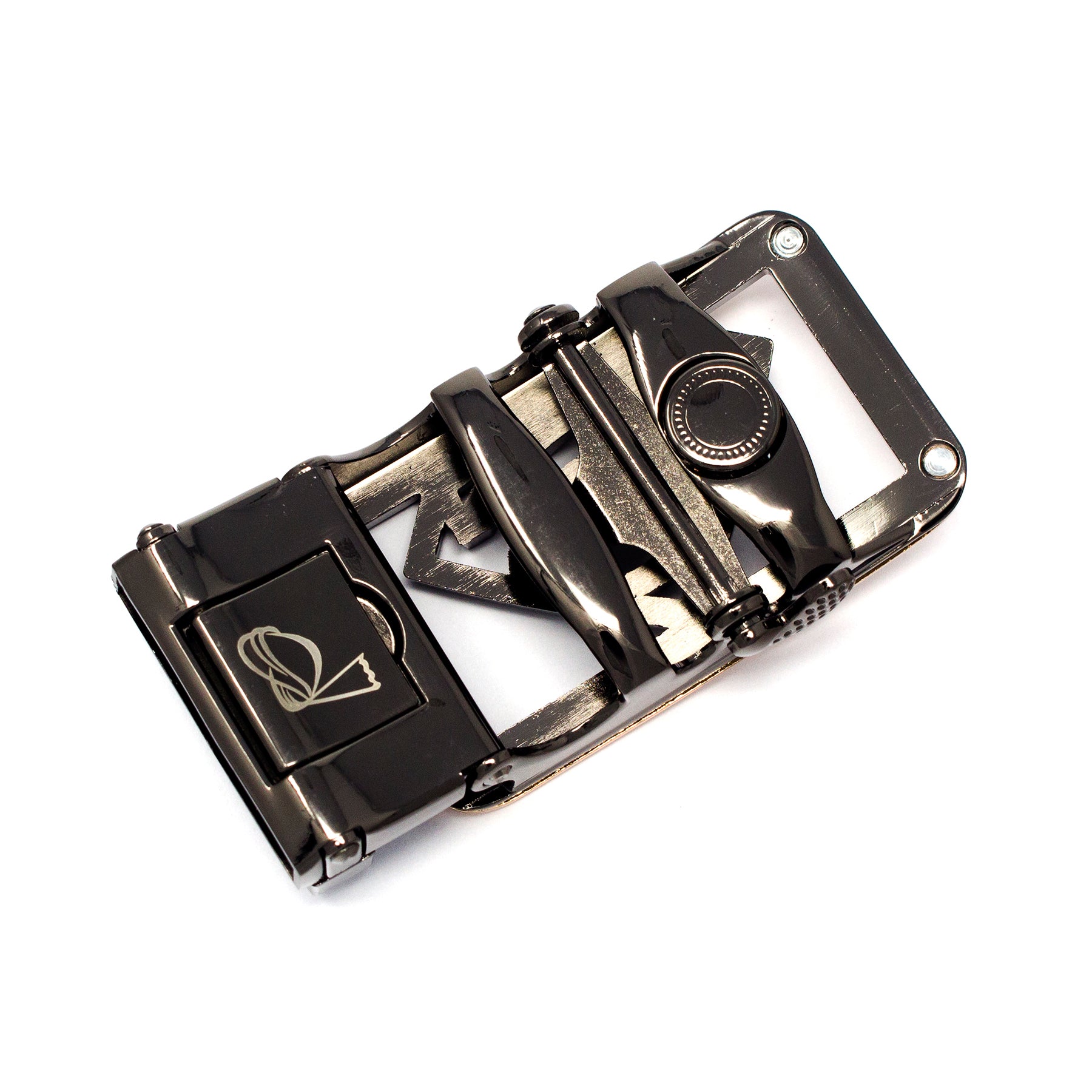 QHA Mens Automatic Sliding Belt Buckle Replacement for Ratchet Leather Belt A66