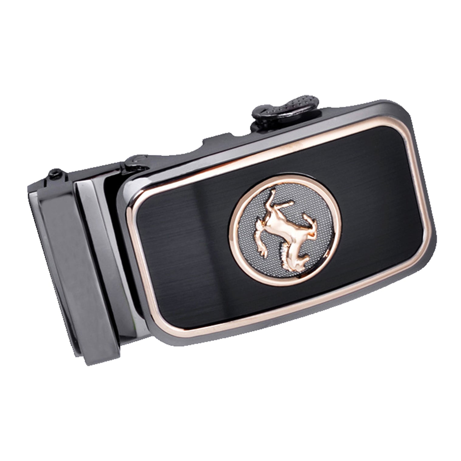 QHA Mens Automatic Sliding Belt Buckle Replacement for Ratchet Leather Belt A68