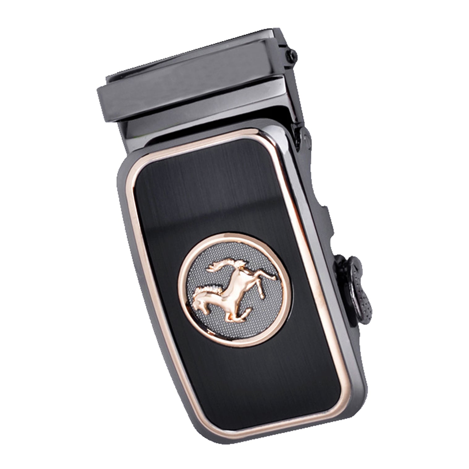 QHA Mens Automatic Sliding Belt Buckle Replacement for Ratchet Leather Belt A68