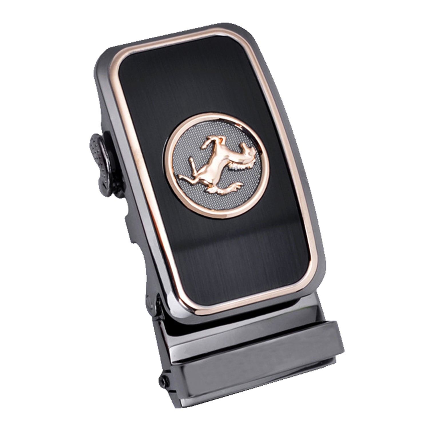 QHA Mens Automatic Sliding Belt Buckle Replacement for Ratchet Leather Belt A68