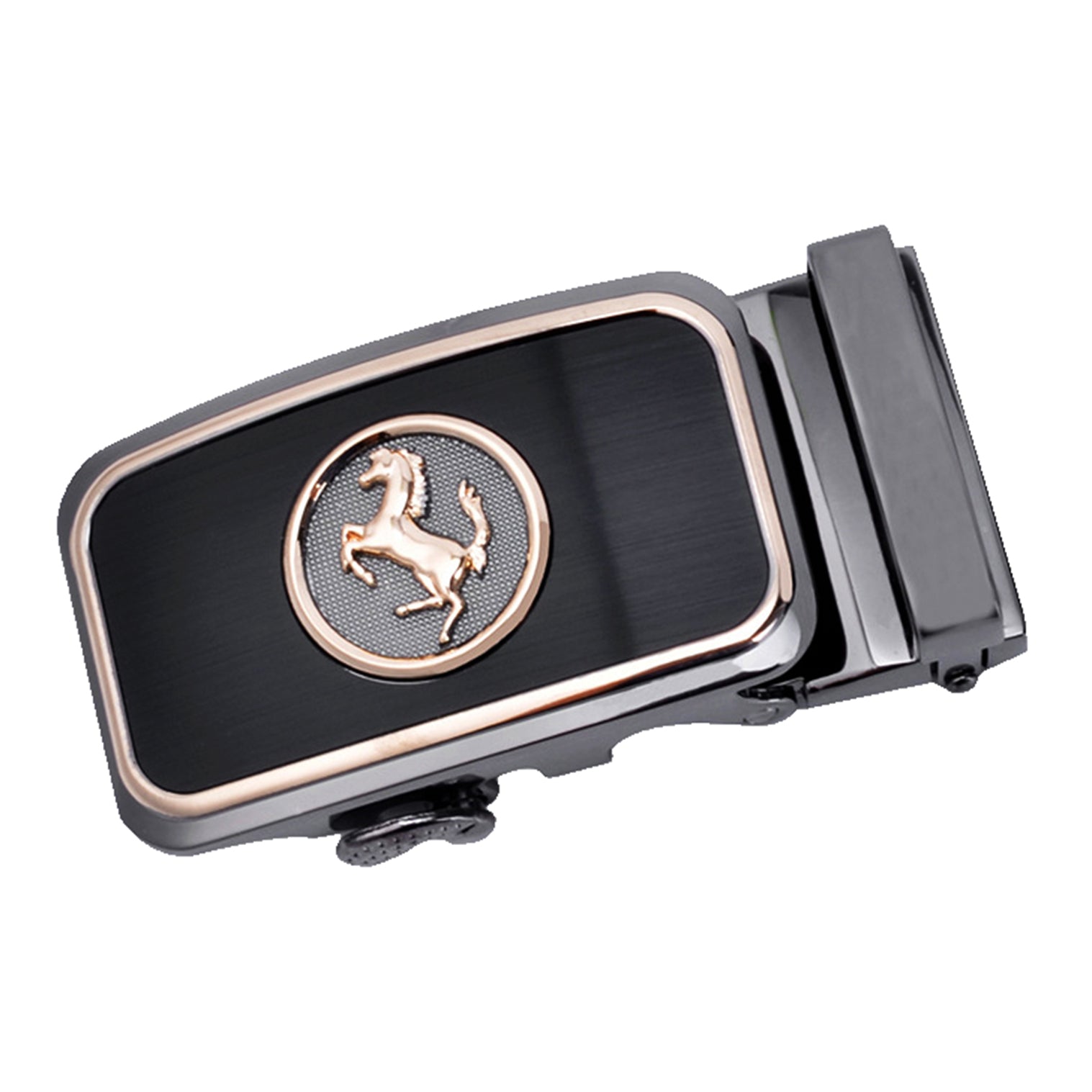 QHA Mens Automatic Sliding Belt Buckle Replacement for Ratchet Leather Belt A68