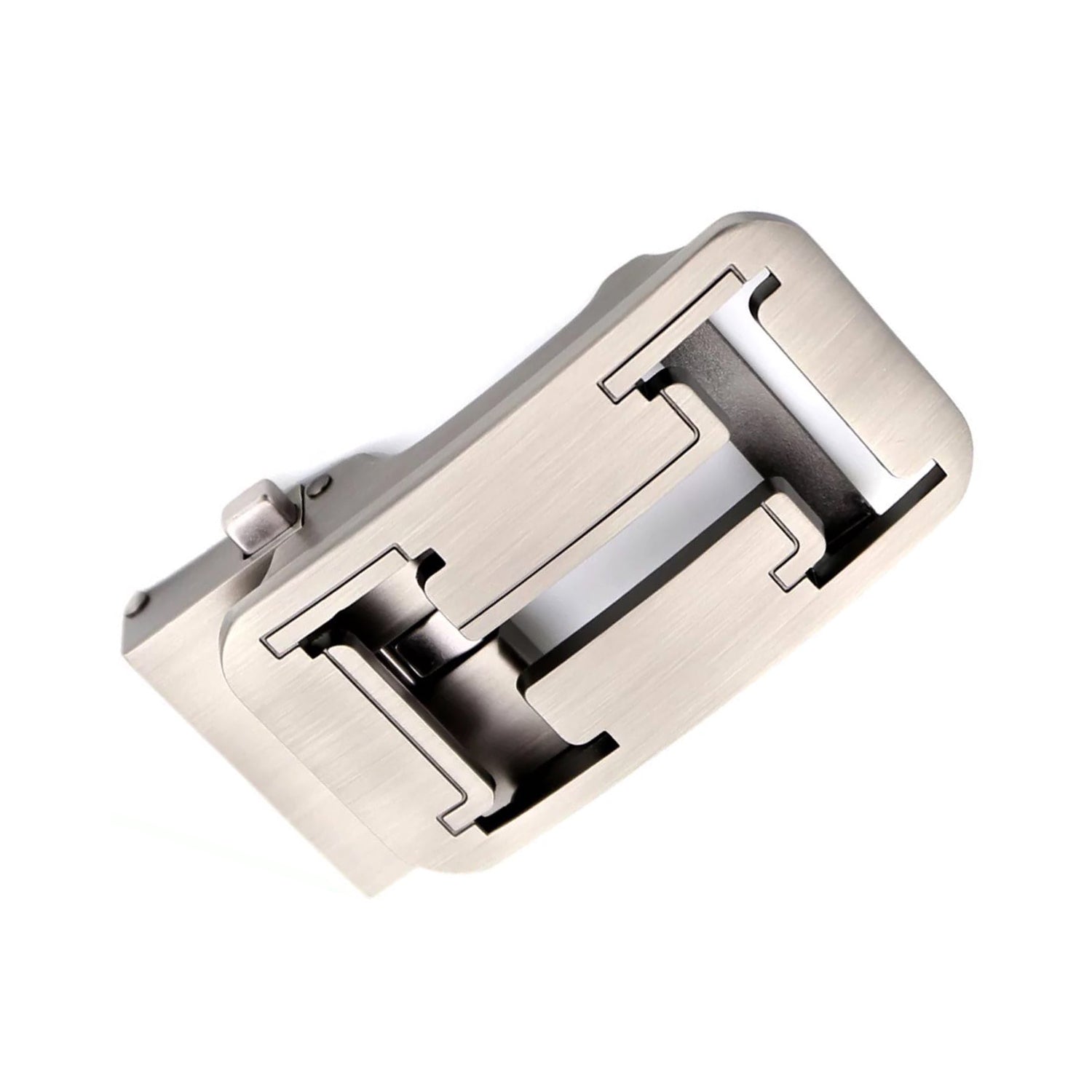 QHA Mens Automatic Sliding Belt Buckle Replacement for Ratchet Leather Belt A70