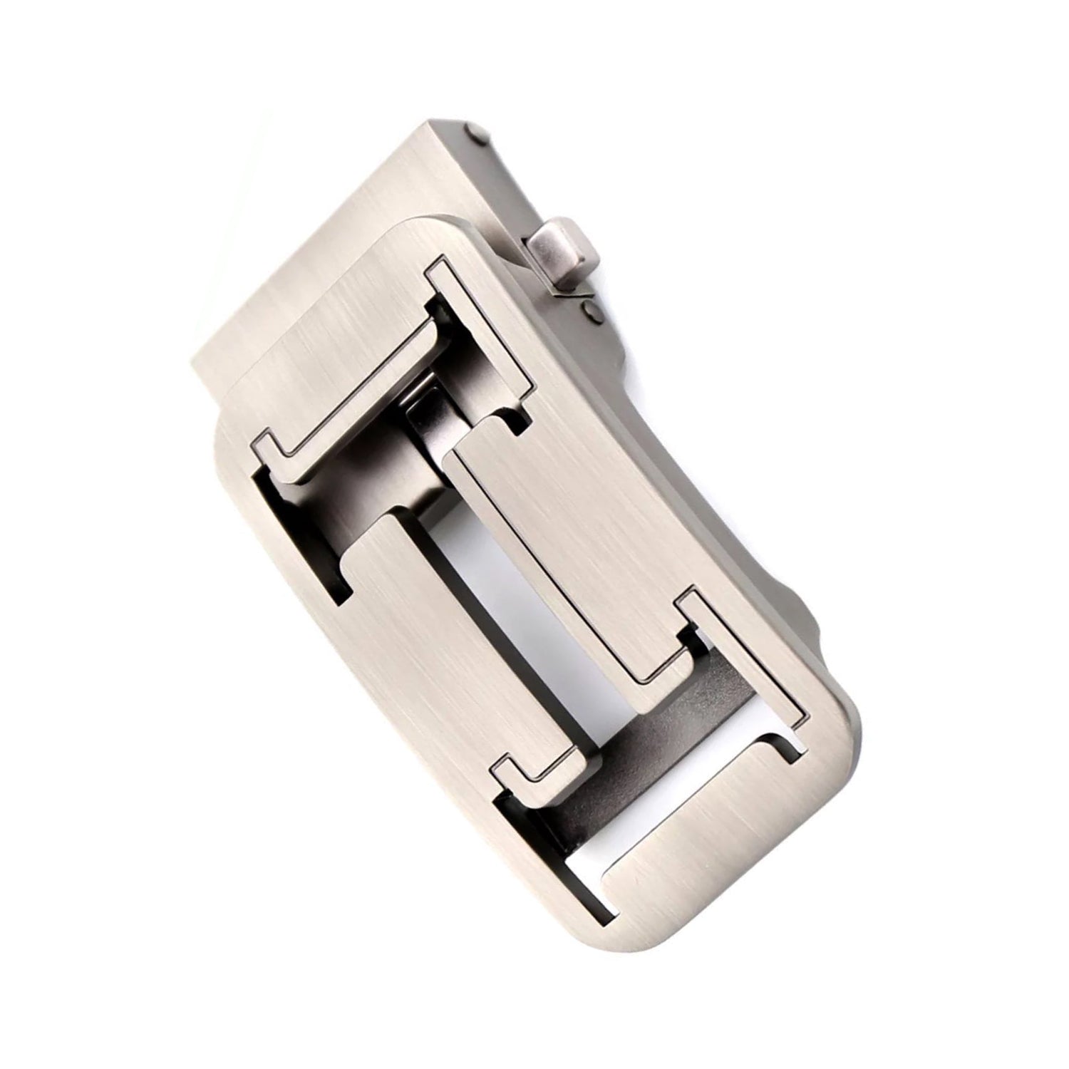 QHA Mens Automatic Sliding Belt Buckle Replacement for Ratchet Leather Belt A70