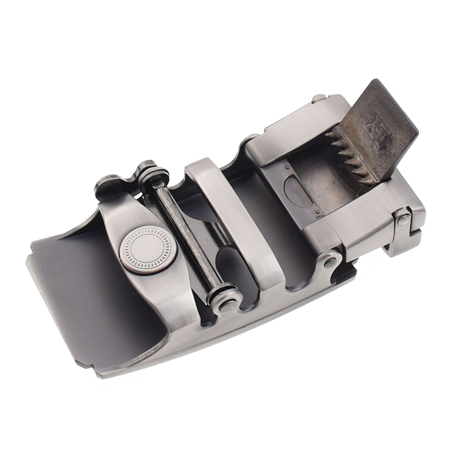 QHA Mens Automatic Sliding Belt Buckle Replacement for Ratchet Leather Belt A70