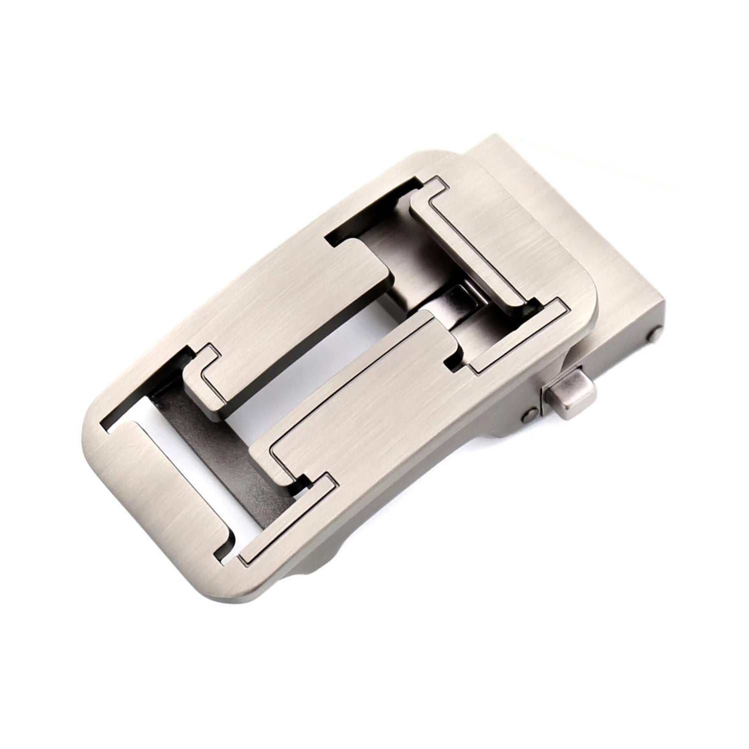 QHA Mens Automatic Sliding Belt Buckle Replacement for Ratchet Leather Belt A70