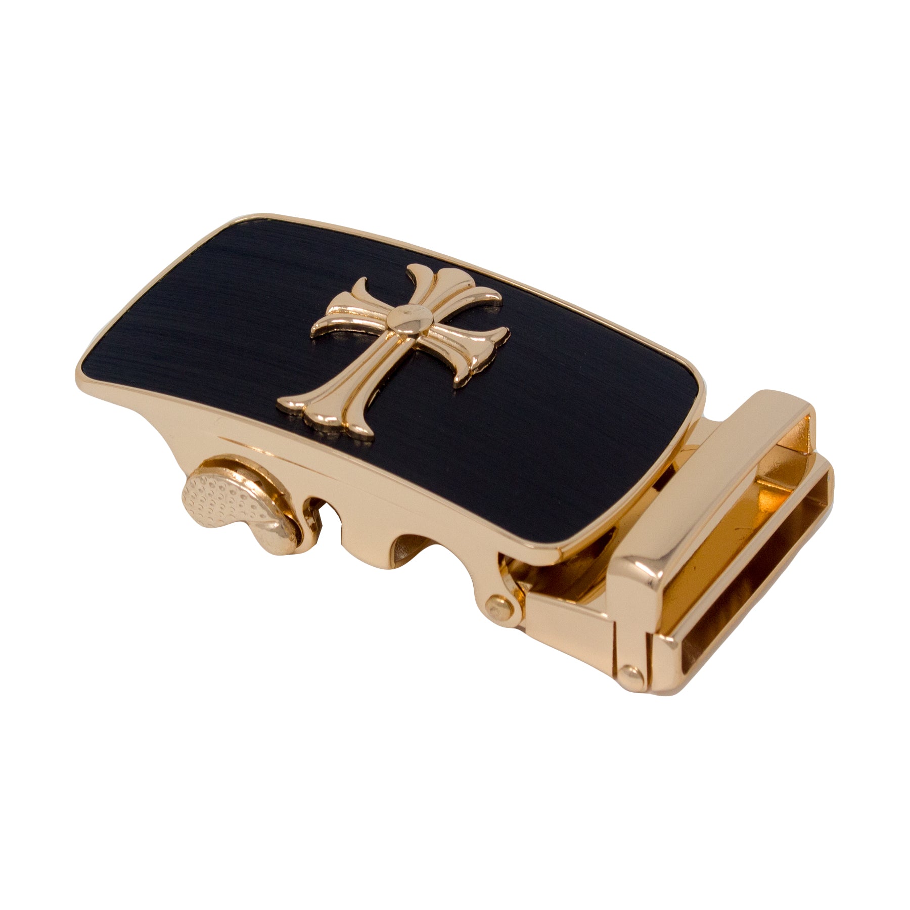 QHA Mens Automatic Sliding Belt Buckle Replacement for Ratchet Leather Belt A71