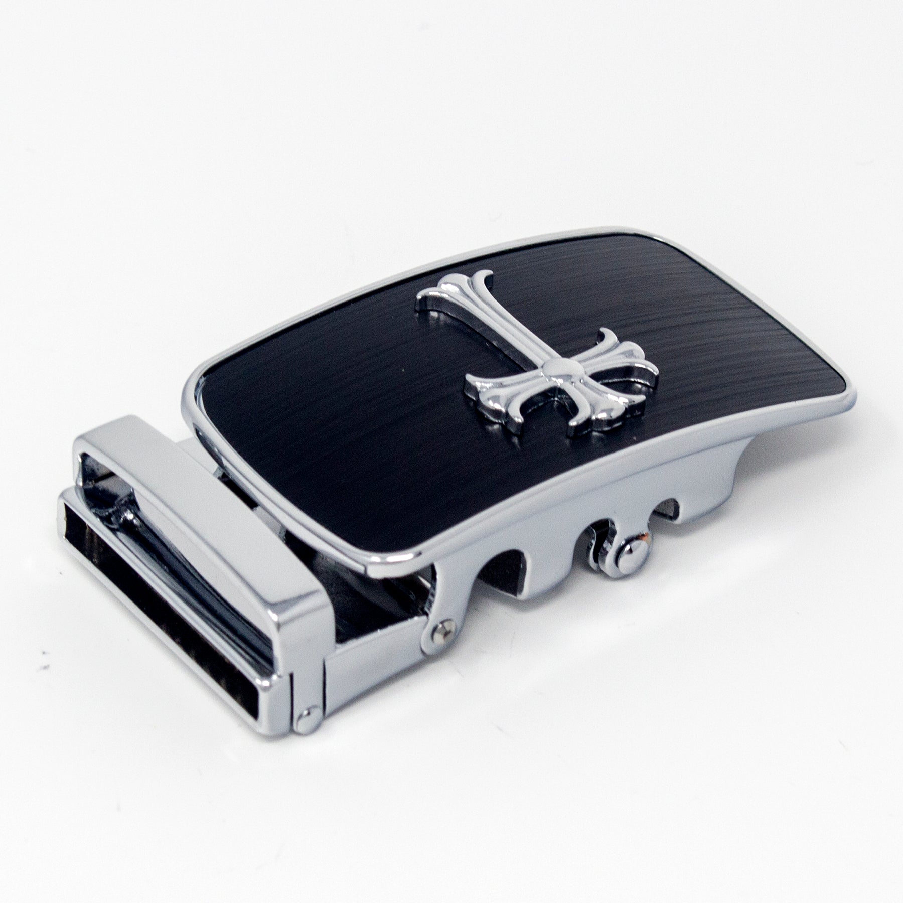 QHA Mens Automatic Sliding Belt Buckle Replacement for Ratchet Leather Belt A72