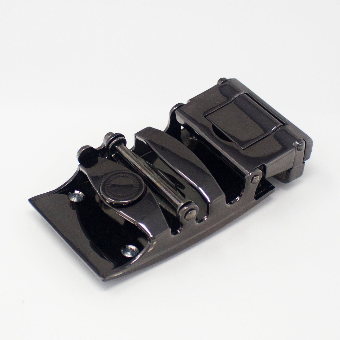 QHA Mens Automatic Sliding Belt Buckle Replacement for Ratchet Leather Belt A74