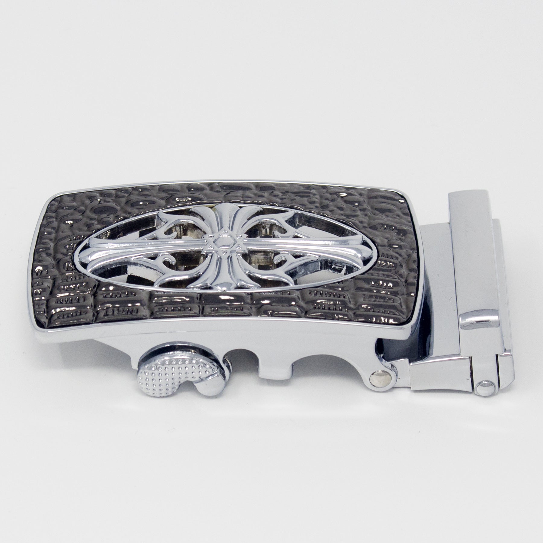 QHA Mens Automatic Sliding Belt Buckle Replacement for Ratchet Leather Belt A78