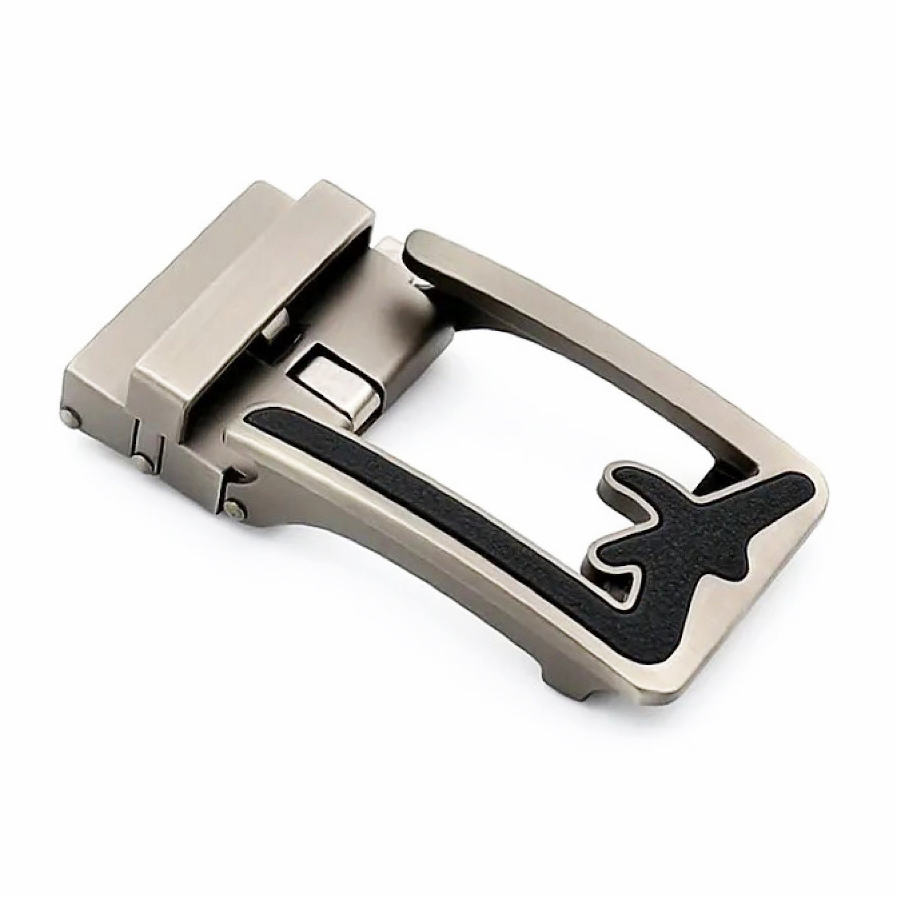 QHA Mens Automatic Sliding Belt Buckle Replacement for Ratchet Leather Belt A81