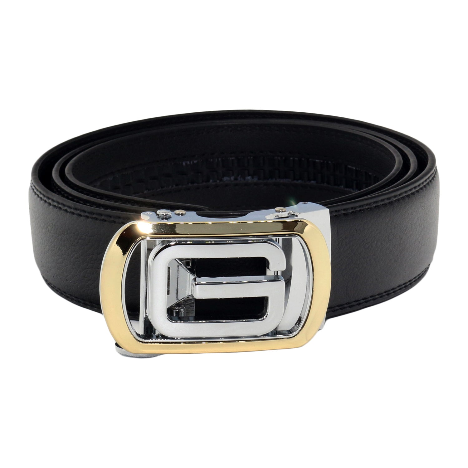 QHA Mens Automatic Sliding Belt Buckle Replacement for Ratchet Leather Belt A93