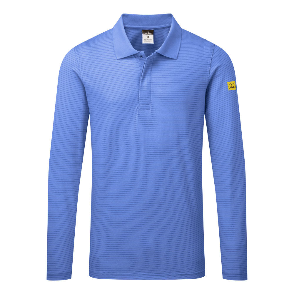 Portwest Anti-Static ESD Polo Shirt L/S