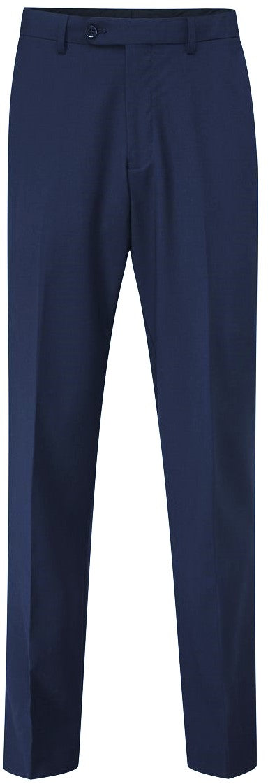 SCOTT Classic Fit Wool Blend Flat Front Suit Trousers in Navy Size 30 - 56
