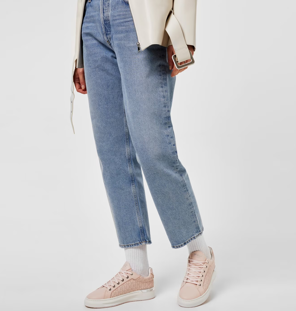 UK 3 Mallet GRFTR Stitch Women’s Leather Trainers – EU 36