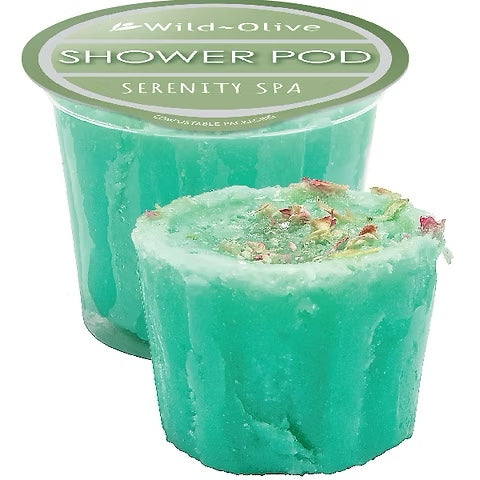 Wild Olive Shower Pods – Exfoliating & Nourishing Shower Steamer (Eco Friendly)