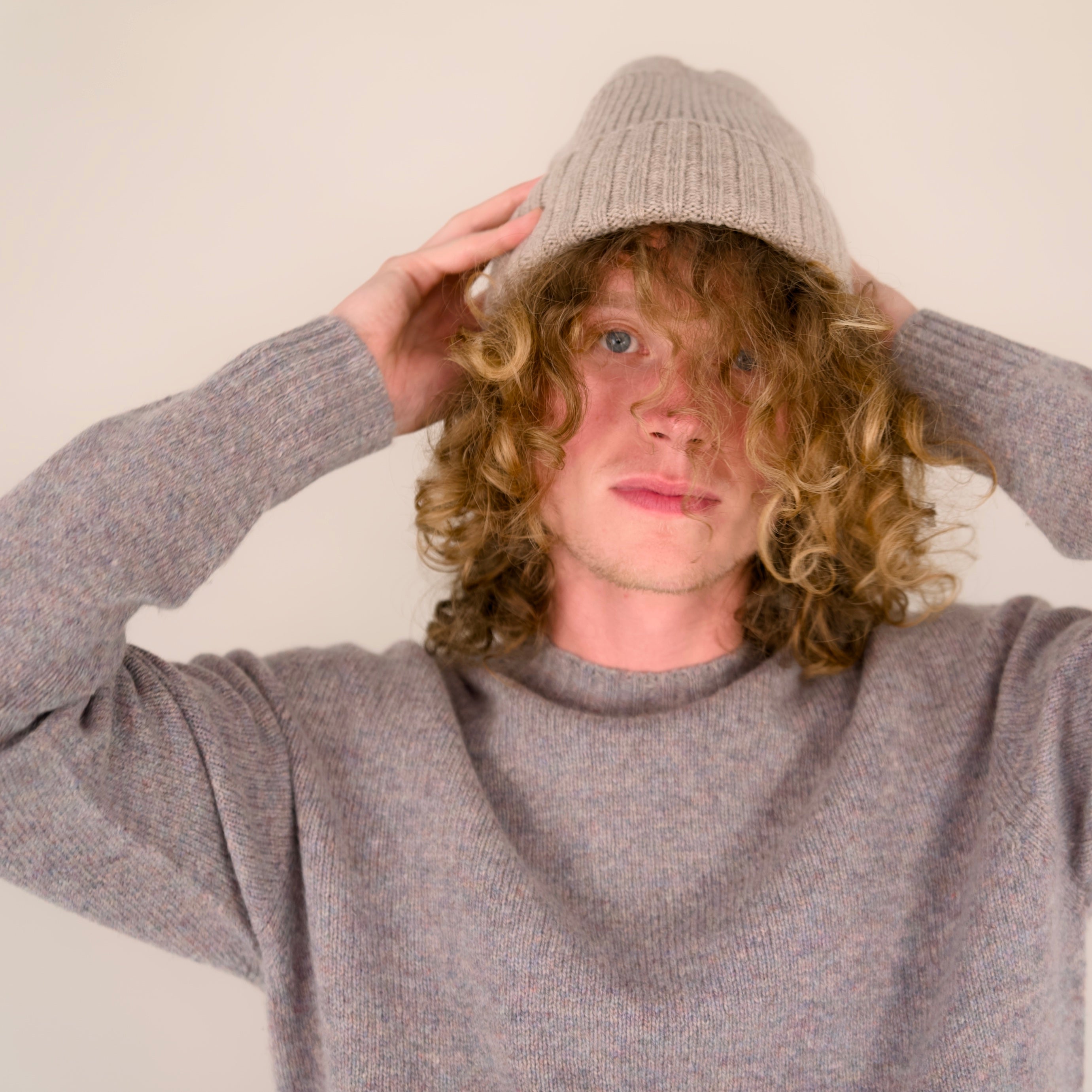 Lambswool - Furrow Hat - Cobble