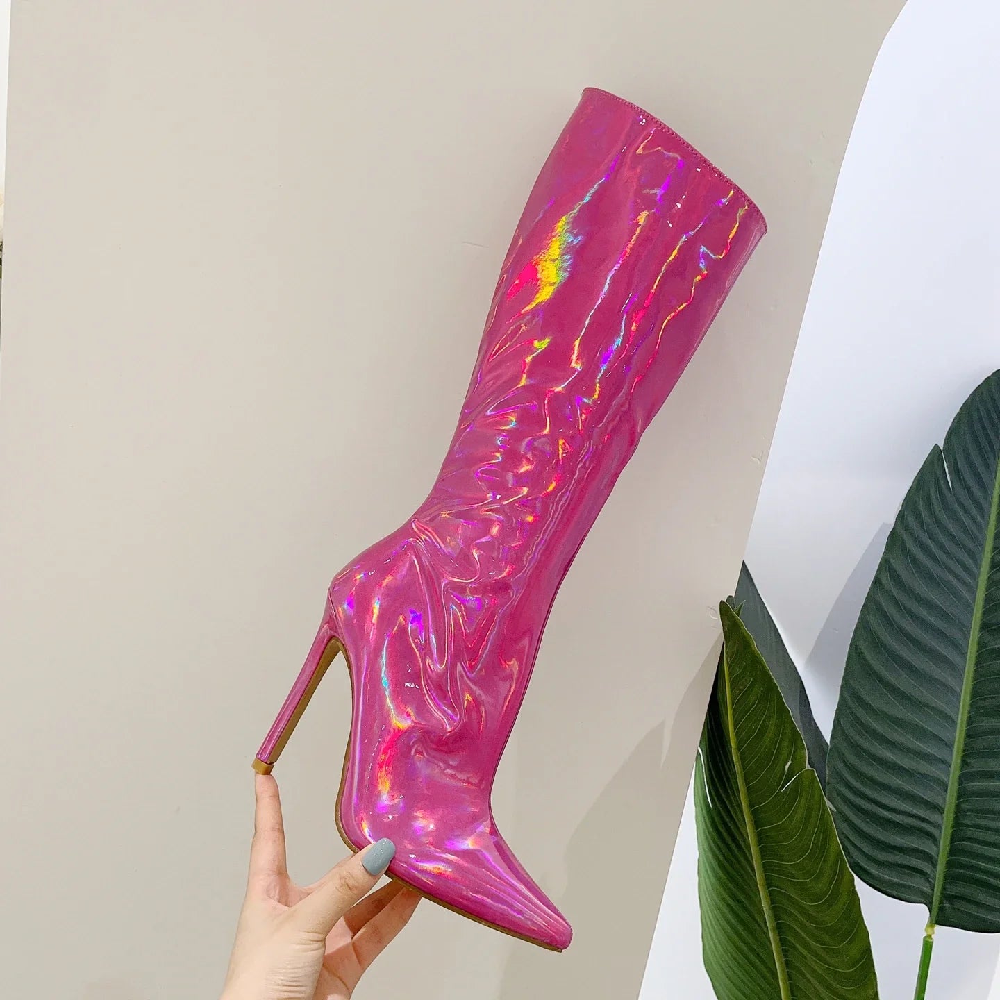 Women’s Pointed Toe High-Heeled Boots