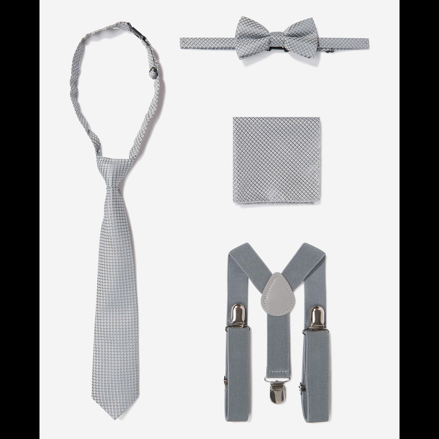 SUITLAB London Boys Light Grey 7 Piece Suit Set Ages 2–14 Yrs