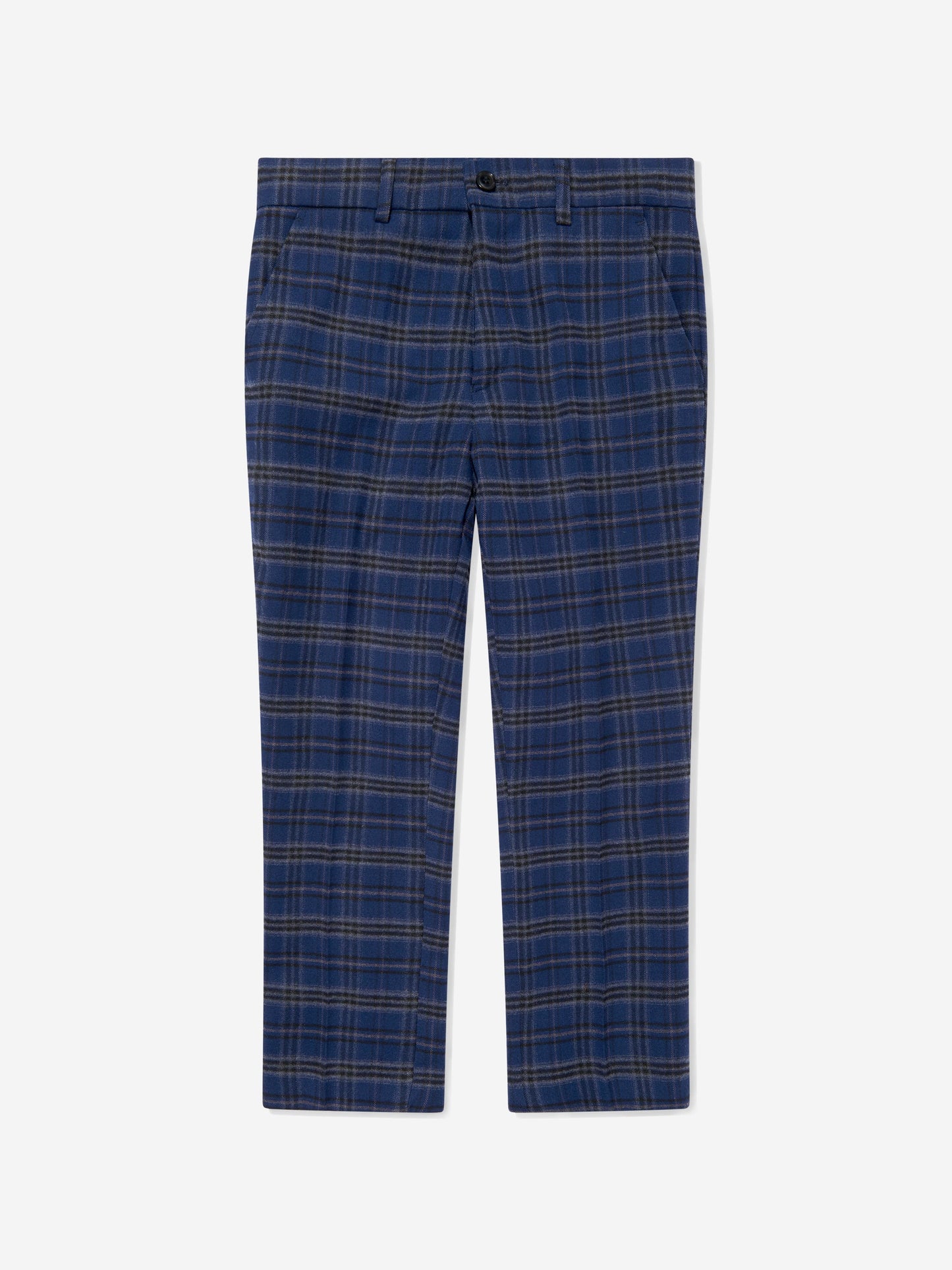 SUITLAB London Boys Navy Checked 3 Piece Suit Set Ages 2–12 Yrs