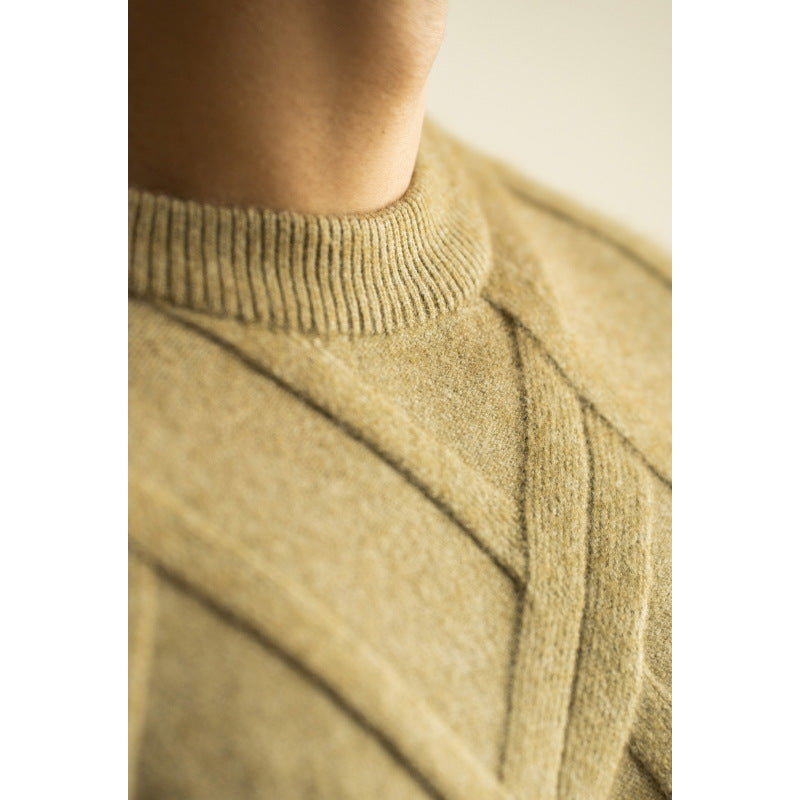 Diamond Lattice Sweater - Gradient Loose