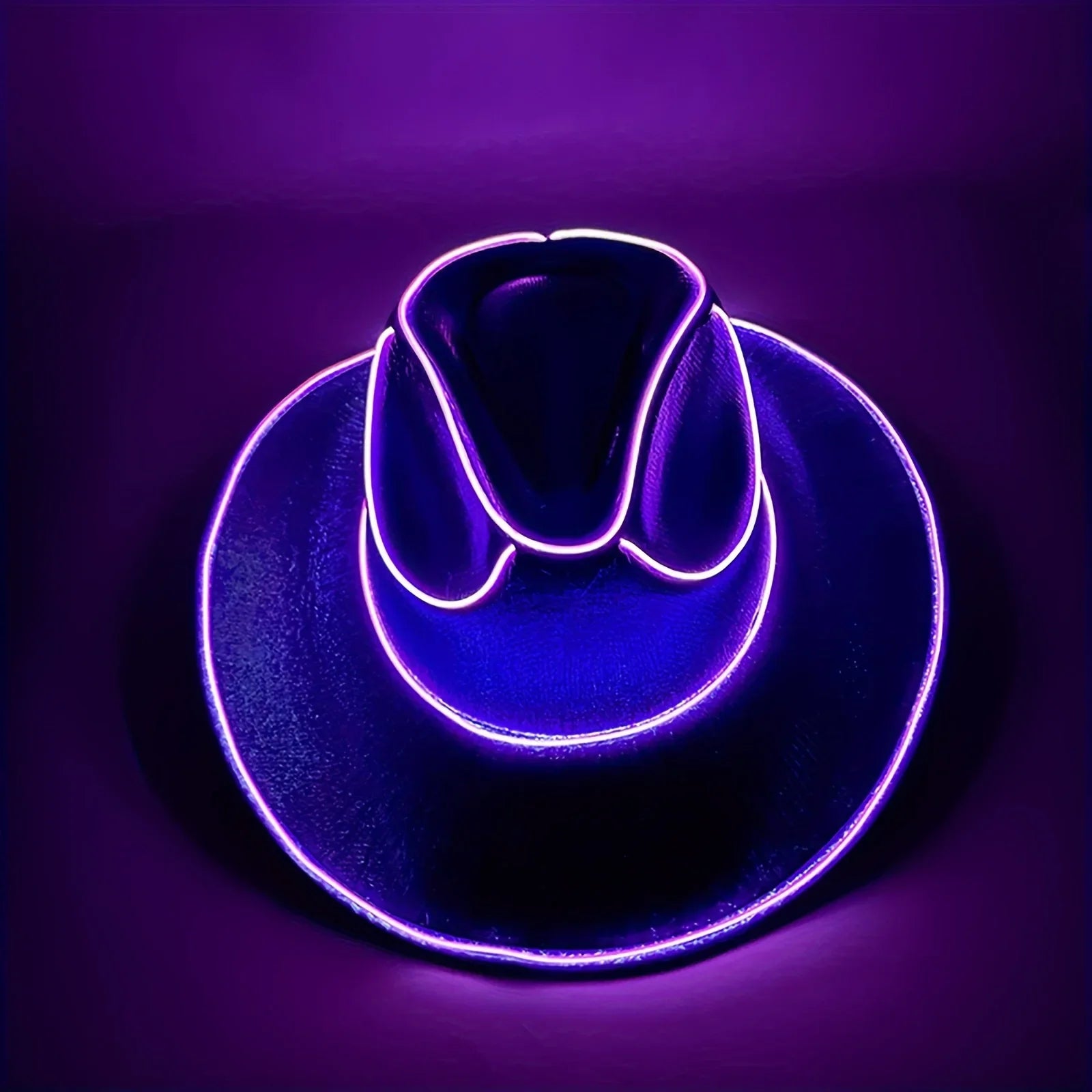 LED Light-Up Cowboy & Cowgirl Hat – Luminous Western Party Cap for Dancing, Dress-Up & Festivals