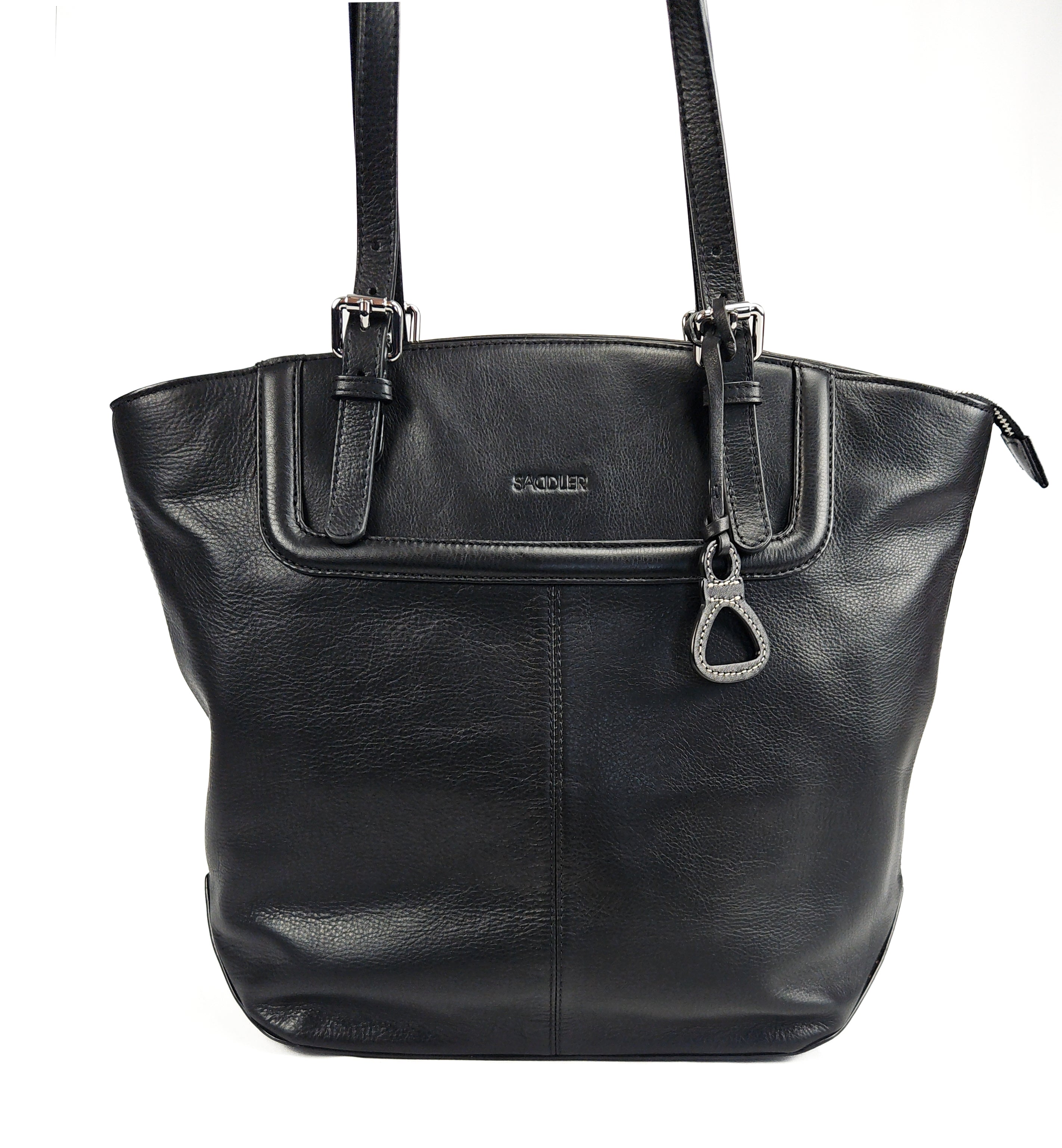 Sienna Zip Top Tote Shopper Bag for Women - Handmade by Saddler
