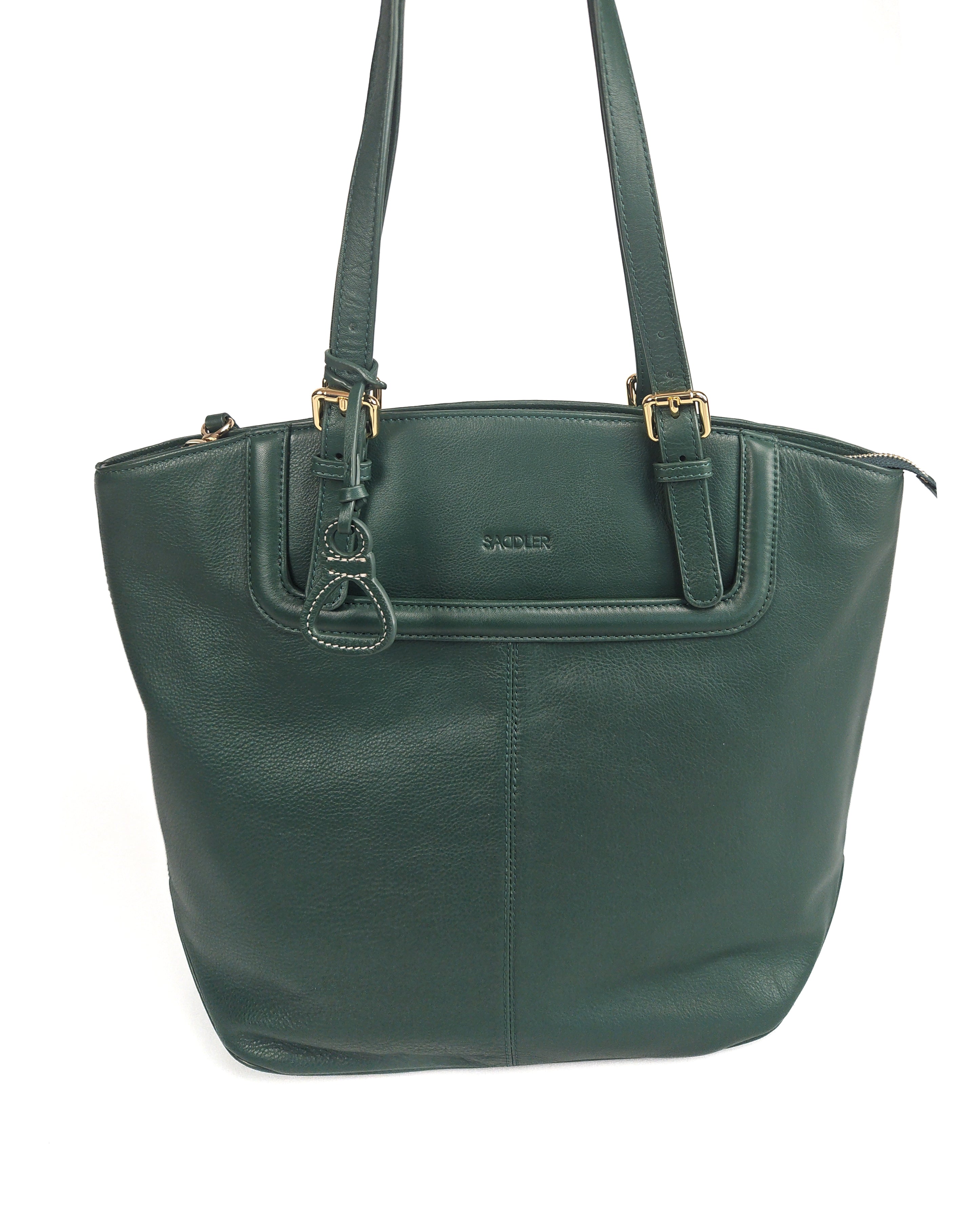 Sienna Zip Top Tote Shopper Bag for Women - Handmade by Saddler