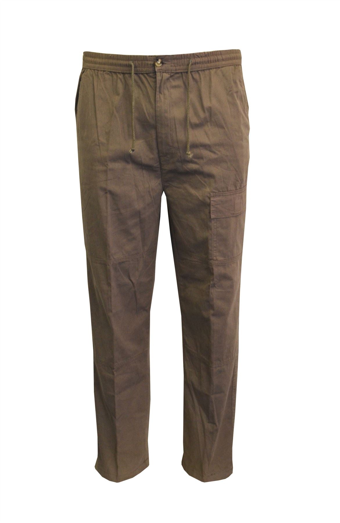 Metaphor Pure Cotton Relaxed Fit Single Combat Pocket Rugby Trousers in Mole Colour