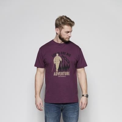 North564 Mens Big Size Short Sleeves Printed Crew Neck Tee in EU Size