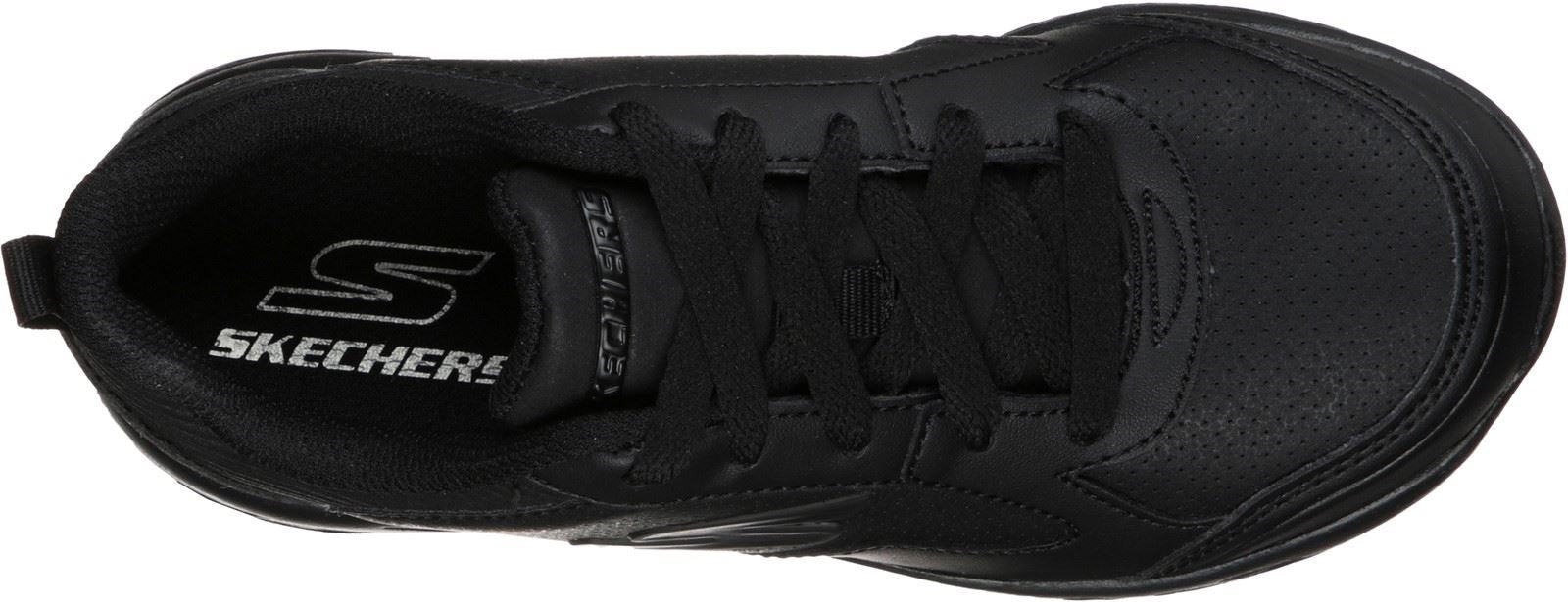 Skechers Go Run 600 Bexor School Shoes Boys BTS in Black Synthetic/ Black Trim