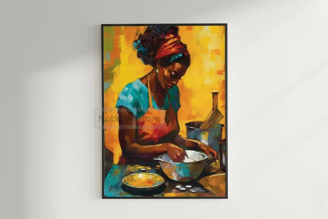 African Ethnic Portrait Wall Art