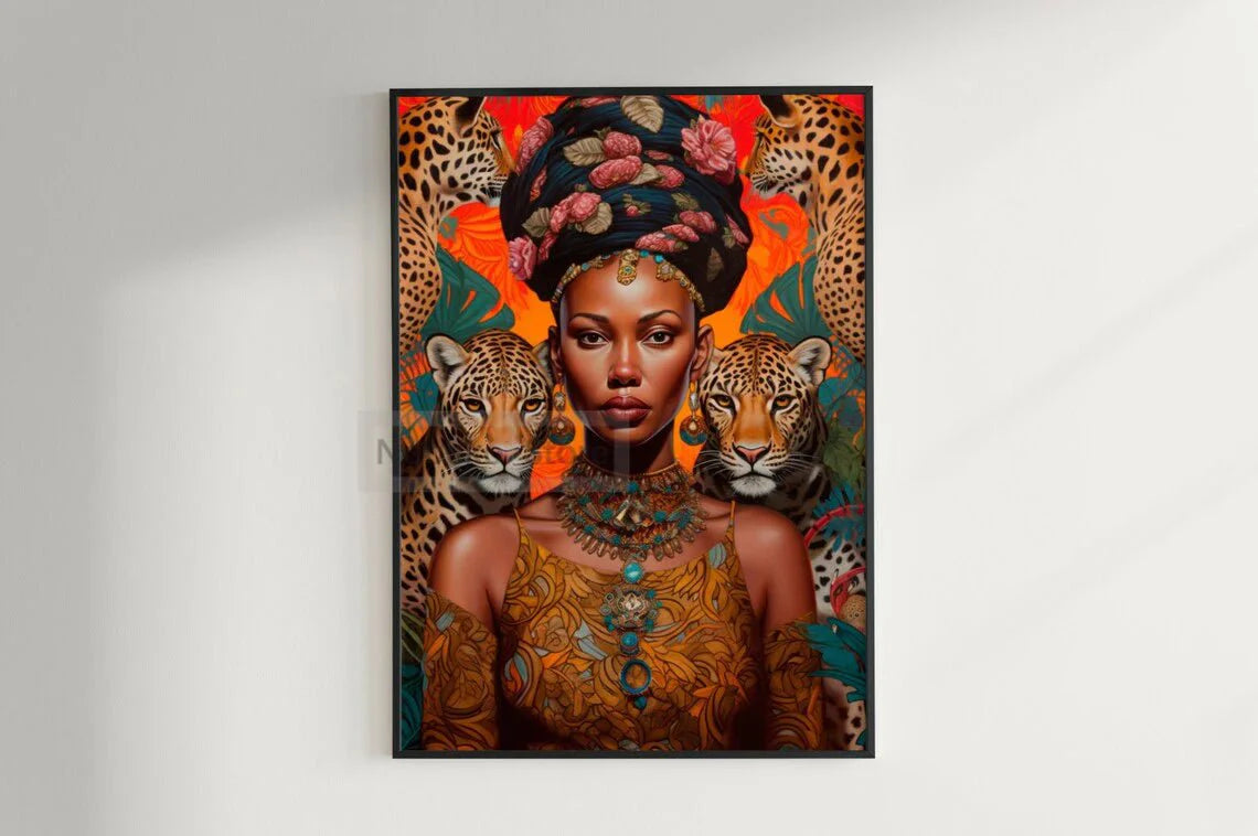 African Ethnic Portrait Wall Art