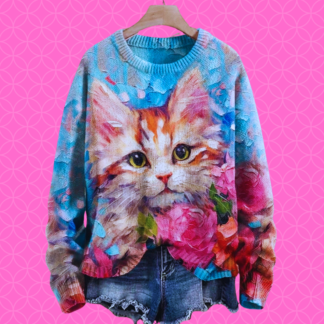 Cute Casual Cat Sweater SELECTION