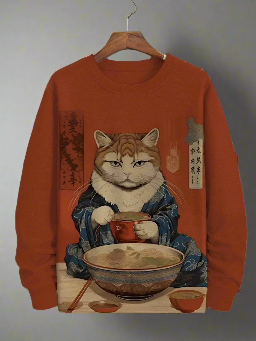 Cat Art Sweatshirt Collection