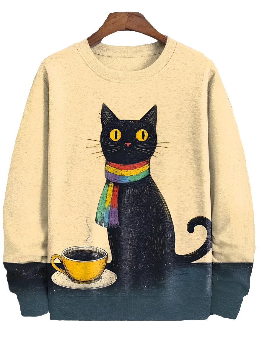 Cat Art Sweatshirt Collection