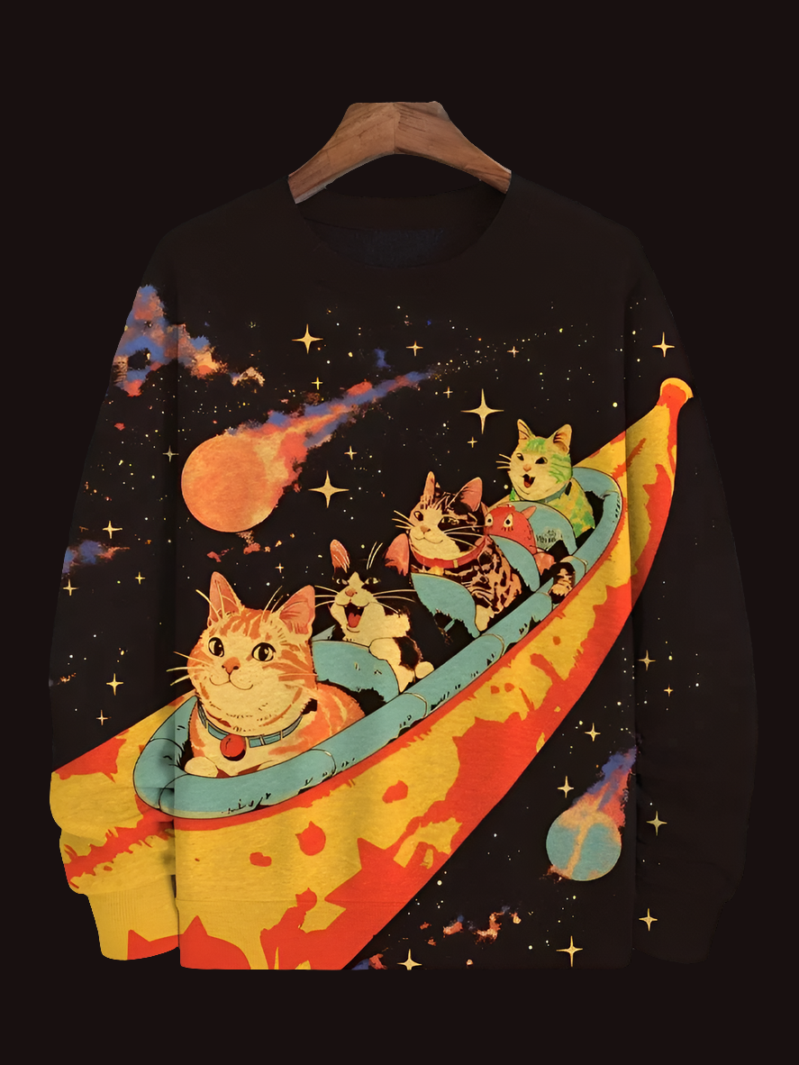 Cat Art Sweatshirt Collection