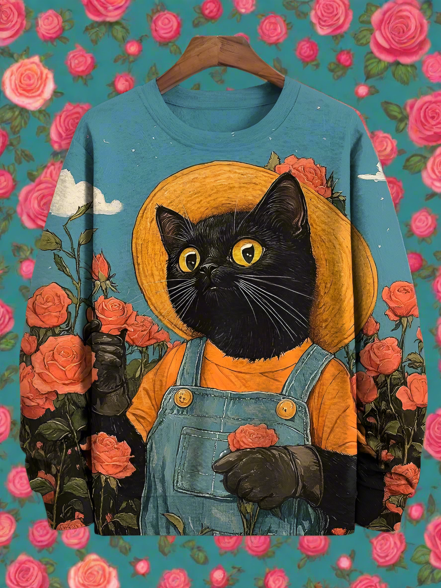 Cat Art Sweatshirt Collection