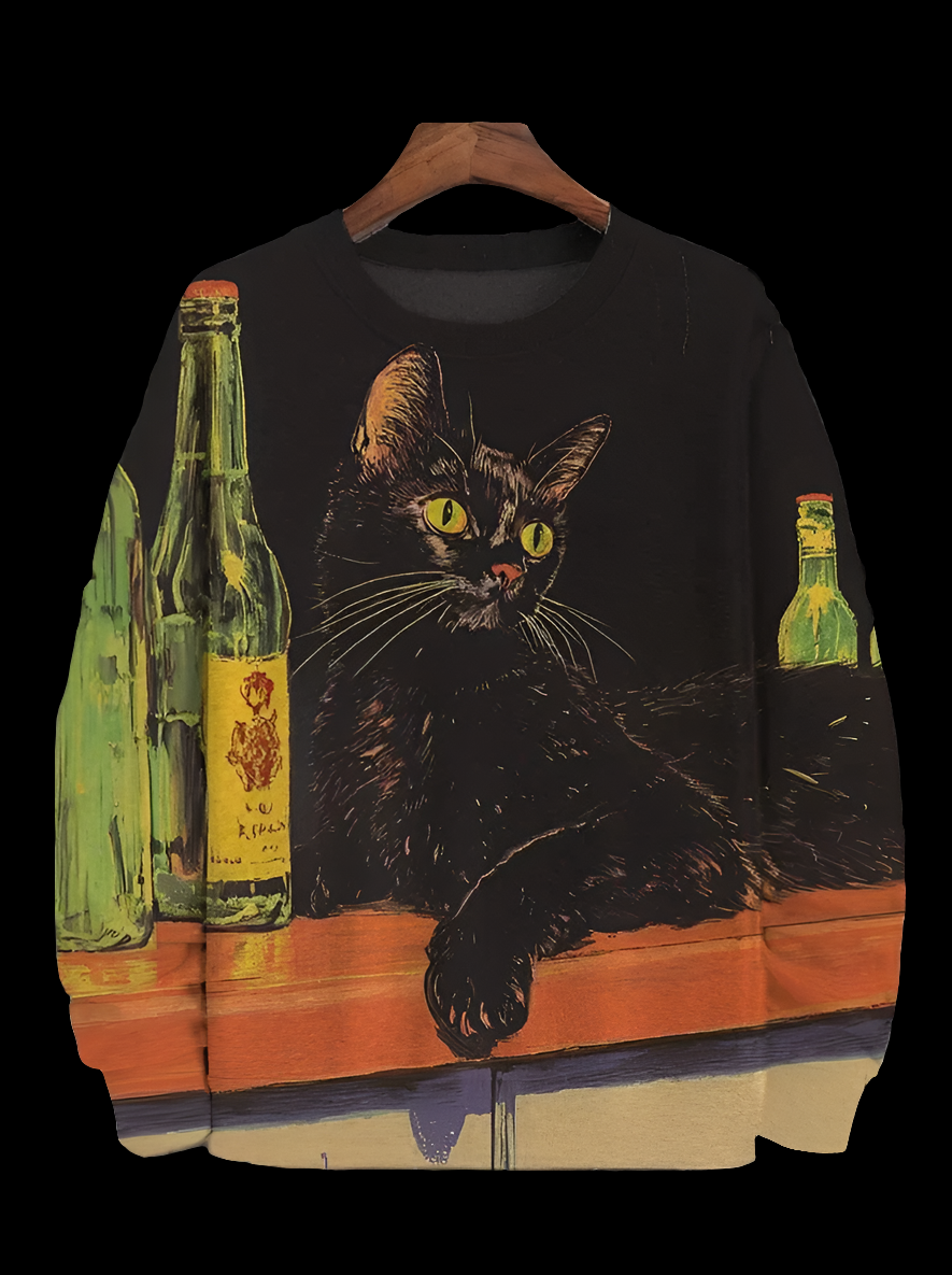 Cat Art Sweatshirt Collection