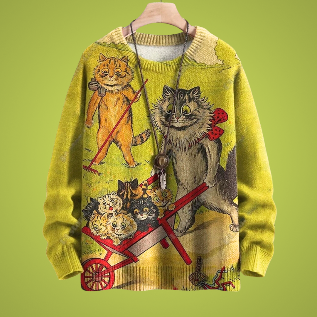 Cat Art Unisex Sweater Collection