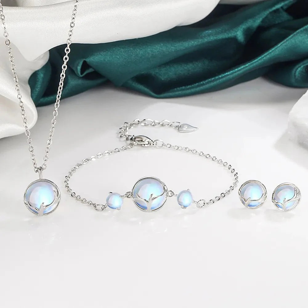 925 Sterling Silver Round Crystal Jewellery Sets SELECTION