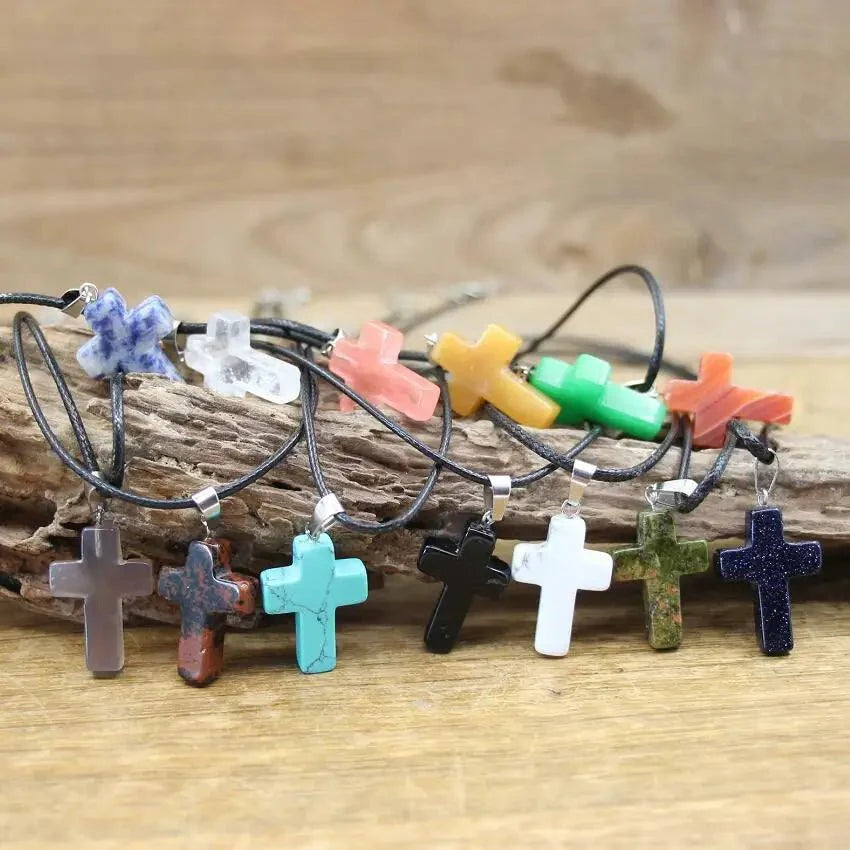 Crystal Quartz Cross Shape Pendant SELECTION