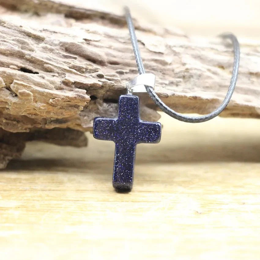 Crystal Quartz Cross Shape Pendant SELECTION