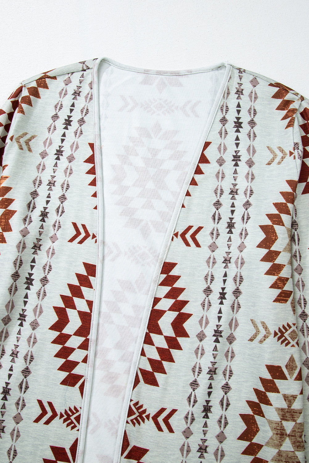 Cozy Western-Style Cardigan with Aztec Pattern